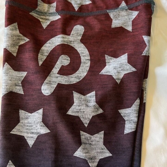 Peloton X Terez Star Print Ombre Leggings Size Small 4th of July Leggings - Picture 2 of 5
